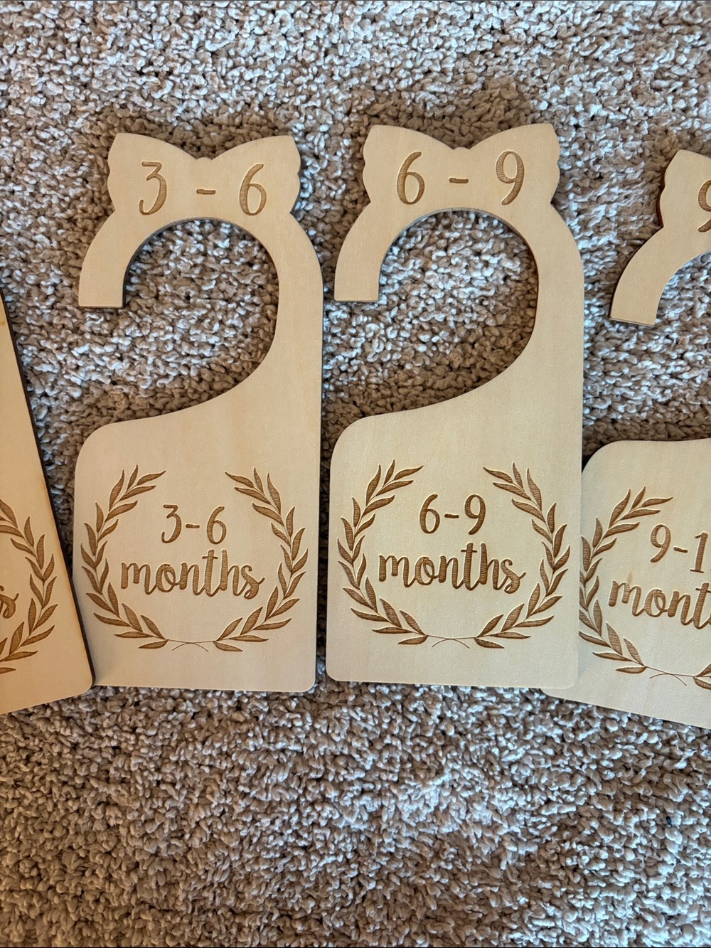 NWOT Wooden Baby Closet Dividers - Picture 3 of 5